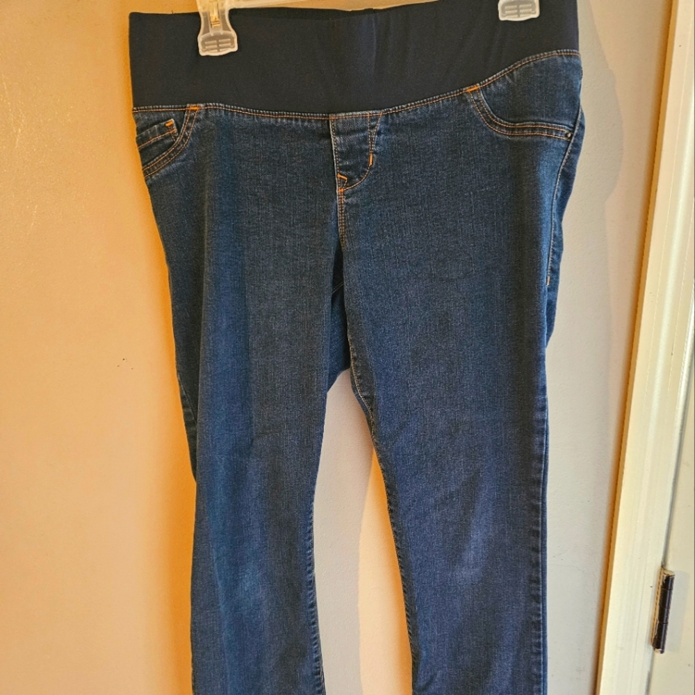 Old Navy Maternity Jeans Sz 8R Low Panel Skinny